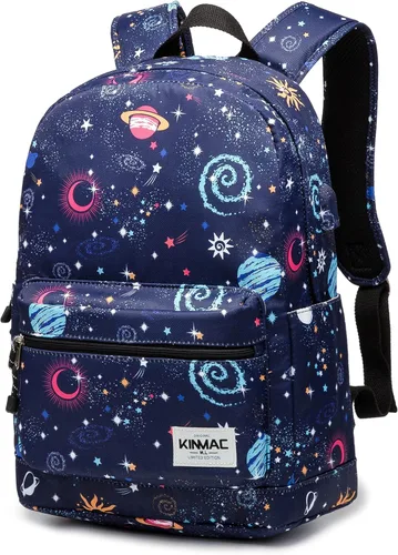 Miniatura 16 de Kinmac Mochila resistente al agua para laptop con puerto de carga USB para laptop de hasta 15.6 pulgadas (bordado)