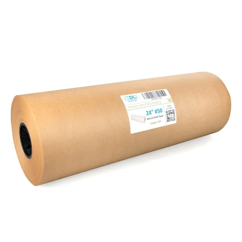 Miniatura 18 de Rollo de papel kraft negro de 36" x 8640" (720 pies), rollo de papel grande de calidad fabricado en Estados Unidos, grosor de 50lb para embalaje