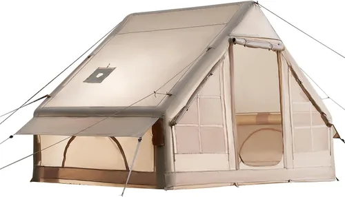 Miniatura 12 de VEVOR Tienda de campaña inflable para camping, tienda inflable de fácil instalación con bomba de mano, tienda de campaña Glamping para 4 estaciones