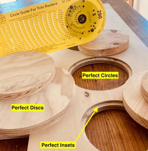 Miniatura 3 de Jasper 290 Circle Jig - Revista de madera grado A (solo grado A) 268 círculos de 1½"-18 3/16" Modelos estándar y PRO Enrutadores inalámbricos