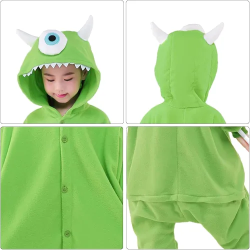 Miniatura 6 de GONAAP Unisex Kids Onesie Plush One Piece Pajamas Cosplay Animal Onesie Girls Family Costume