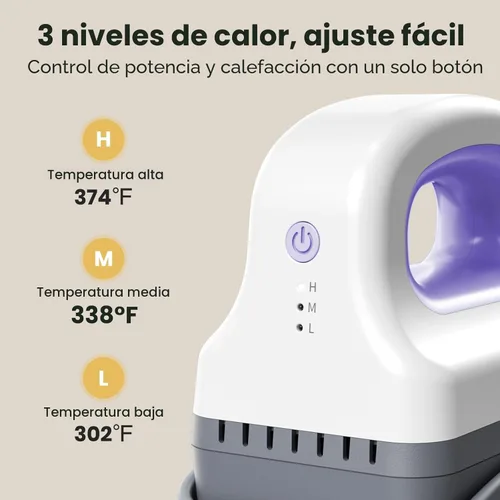 Miniatura 3 de EENOUR Máquina de prensa para gorras, mini prensa de calor para gorras con 3 niveles de calentamiento y apagado automático, prensa manual fácil