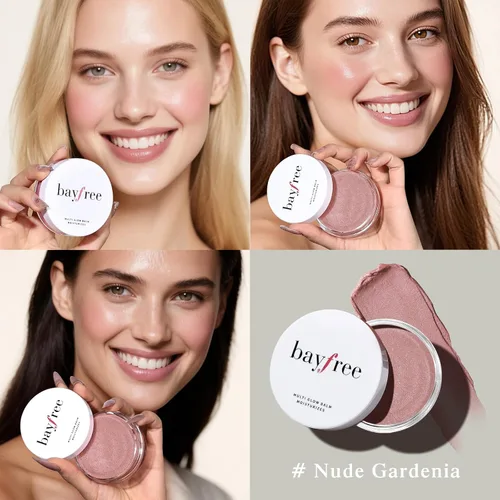 Miniatura 2 de bayfree Bálsamo Multi Glow, rubor en crema para mejillas, maquillaje facial con bálsamo de rubor, acabado radiante, color hidratante, cremoso
