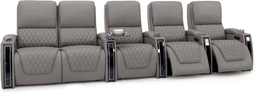 Miniatura 23 de Seatcraft Apex Zero-Gravity CoolZero - Asiento de cine en casa de cuero italiano, reposacabezas eléctrico, lumbar eléctrico, reclinable eléctrico