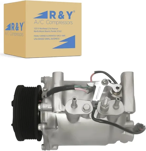 Compresor de CA RYC y embrague de A/C EG881 (se adapta a Honda CR-V 2.4L 2002, 2003, 2004, 2005, 2006)