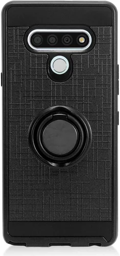 Miniatura 5 de Para LG Stylo 6 LM-Q730 (2020) - Funda híbrida con soporte de anillo - RS2 Negro