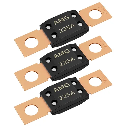 Miniatura 14 de Joinfworld 3 fusibles MEGA de 200 A, montaje de perno de alta corriente automotriz 200 Amp MEGA/AMG fusible para automóviles, camiones, vehículos