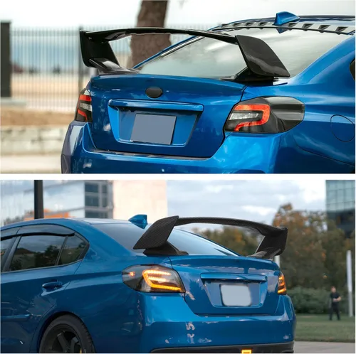 Miniatura 5 de KUAFU alerón para maletero trasero compatible con Subaru WRX y WRX STI 4 puertas sedán 2015-2021, alerón para alerón de cajuela trasera