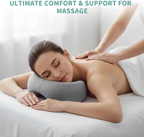 Miniatura 4 de Almohada facial con tela transpirable para mesa de masaje, cojín de espuma viscoelástica para dormir, reposacabezas para spa, recuperación