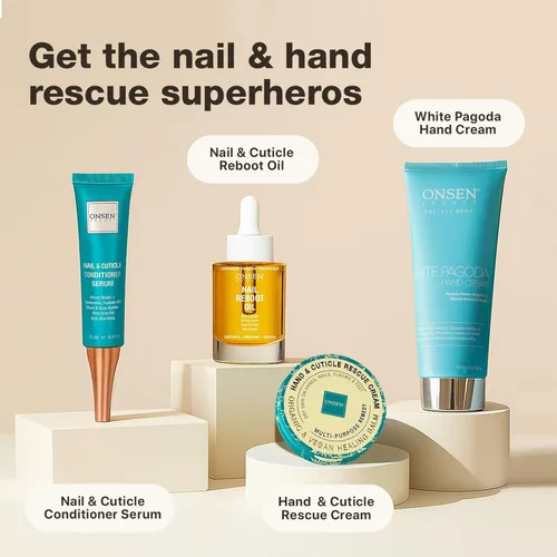 Miniatura 6 de Onsen Secret Aceite de reparación de uñas y cutículas (1.3 fl oz), fórmula de aceite seco, tsubaki japonés, árbol de té y jojoba, fortalece