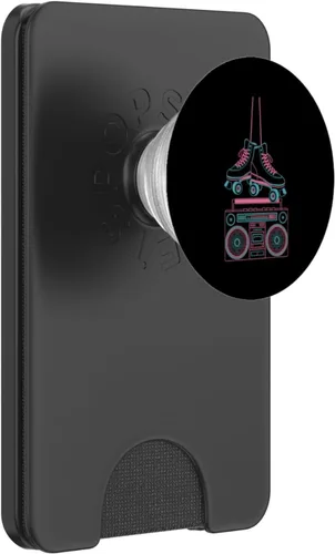 Miniatura 8 de Retro Skater Vibes with Boombox PopSockets Adhesive PopGrip