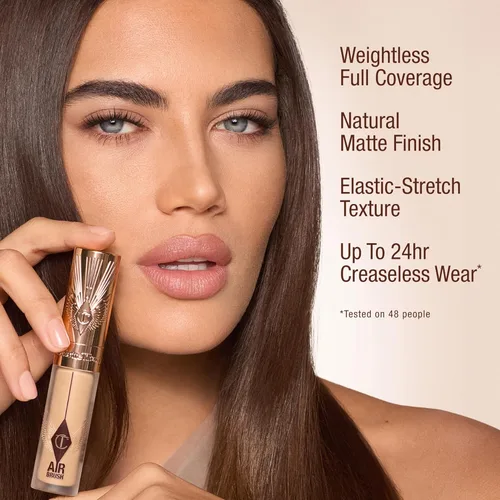Miniatura 5 de Charlotte Tilbury AIRbrush Corrector de desenfoque impecable – Corrector para ojeras, manchas y más – Hidratante, cobertura completa con un acabado