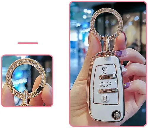 Miniatura 5 de DOUKI Fashion TPU Car Key Case Cover Shell Fob, for Audi A1 A3 8P A4 A5 A6 C7 A7 S3 S7 S8 R8 Q2 Q3 Q5 Q7 Q8 SQ5 TT RS3 RS6