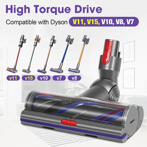 Miniatura 2 de Cabezal limpiador mejorado de alto par para Dyson V11 V15 Control de succión, antienredos, limpieza profunda, bueno para alfombras y suelos duros