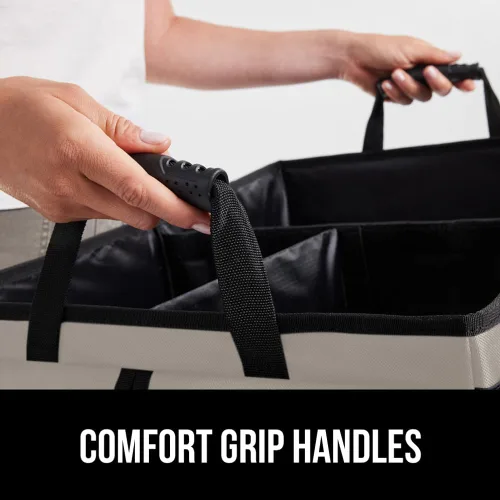 Miniatura 9 de GORILLA GRIP Organizador de maletero para SUV y automóviles, organizador de almacenamiento plegable de gran capacidad, accesorios de coche