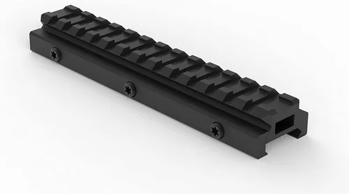 Miniatura 10 de Monstrum Lockdown V3 Picatinny - Soporte elevador con base de tope de retroceso 5.5 pulgadas de longitud 0 o 20 MOA