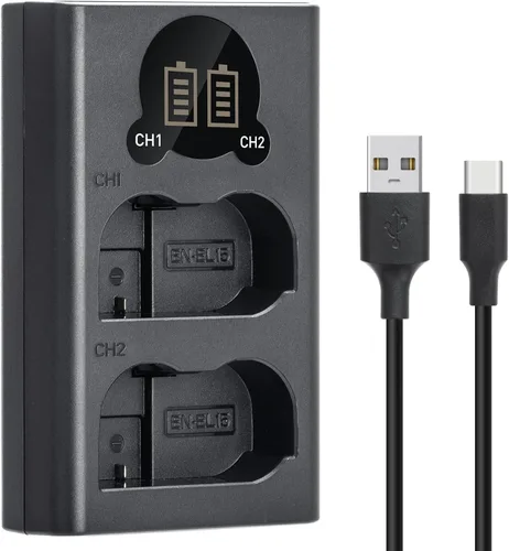 Miniatura 6 de Kimaru Cargador de batería EN-EL15 EN-EL15a EN-EL15b EN-EL15c EN-EL15c MH-25 con indicador LED para Nikon Z5 Z6 Z6II Z7 Z7II D780 D850 D7500 D500