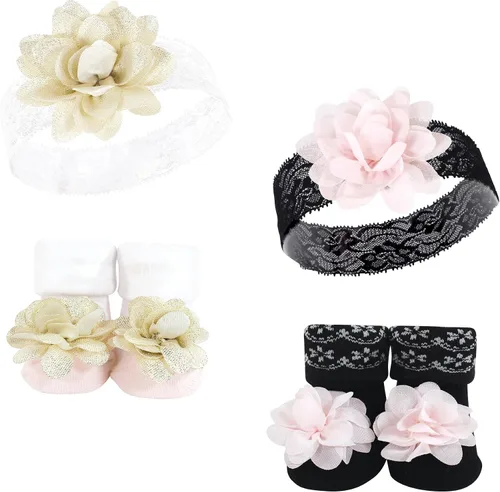 Miniatura 10 de Hudson Baby Conjunto de regalo de diadema y calcetines para niña