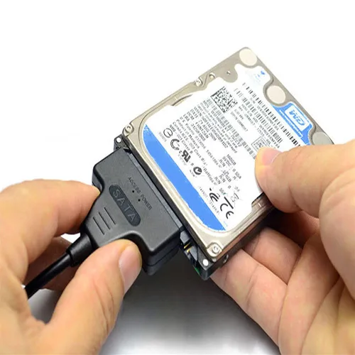 Miniatura 7 de KUJOBUY Adaptador de cable SATA a USB 2.0 para disco duro HDD de 2.5 "Conector de disco duro SSD de 22 pines 7+15 Cable SATA 1 2 3 Convertidor