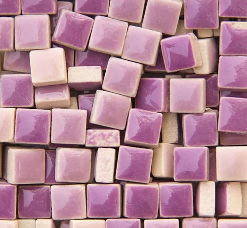 PINUO&KE 200 piezas / 7.05 oz de formas cuadradas de 0.4 x 0.4 pulgadas, mosaico cuadrado de cerámica mosaico de vidrio para decoración del hogar o