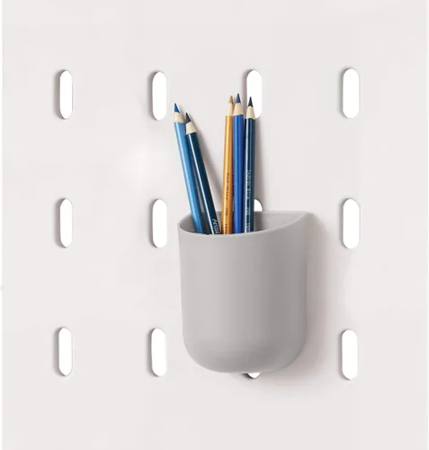 Miniatura 19 de iDesign Cade - Contenedor organizador modular de plástico sin BPA para colgar, 5.04 x 3.04 x 4 pulgadas, color gris