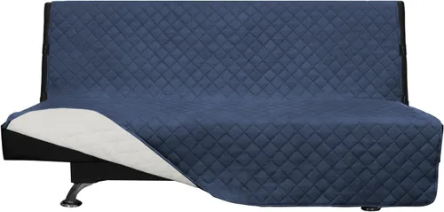 Miniatura 50 de Easy-Going - Funda para sofá, futón y sillón sin reposabrazos, reversible, resistente al agua, para mascotas y niños (azul oscuro/azul claro)
