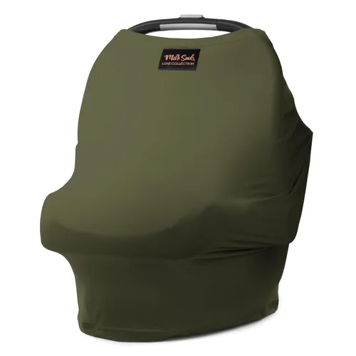 Miniatura 8 de Milk Snob Original 5-en-1 Cubierta Luxe en Jade - Privacidad añadida para la lactancia, Asiento de coche para bebé, Portabebés, Carriola, Silla