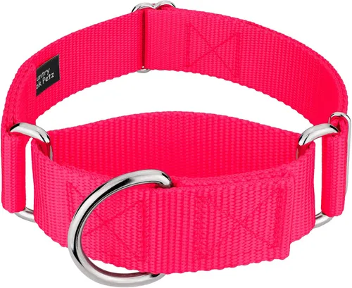 Miniatura 26 de Country Brook Petz - Collar para perro de nailon resistente Martingale de 15 colores (extra grande, 1 1/2 pulgadas de ancho, azul océano)