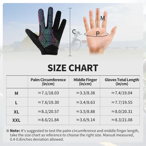 Miniatura 7 de CbRSPORTS Guantes de ciclismo guantes de bicicleta guantes de gimnasio guantes de montaña antideslizantes absorción de golpes almohadilla de gel