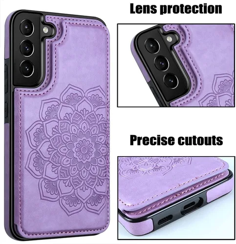 Miniatura 3 de MMHUO Funda protectora para Samsung Galaxy S22 5G (2022), color morado