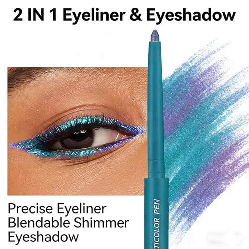 Miniatura 4 de Lápiz delineador de ojos Chameleon, delineador de ojos metálico brillante que cambia de color, sombra de ojos y delineador de ojos impermeable de #