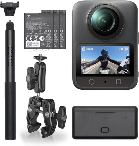 Miniatura 12 de DJI Osmo 360 Camera Adventure Combo, cámara de acción impermeable 8K 360° con imagen 360° de sensor de 1 pulgada, duración extendida de batería