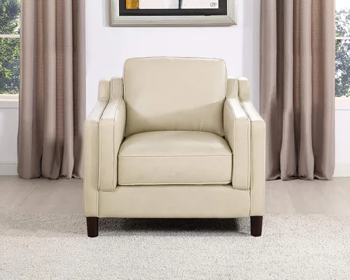 Miniatura 16 de Hydeline Bella - Silla de cuero de grano superior, coñac, plumón, espuma viscoelástica y asientos de resortes