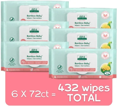 Miniatura 2 de Aleva Naturals - Toallitas de bambú para bebé, 37949, Sensitive, 1