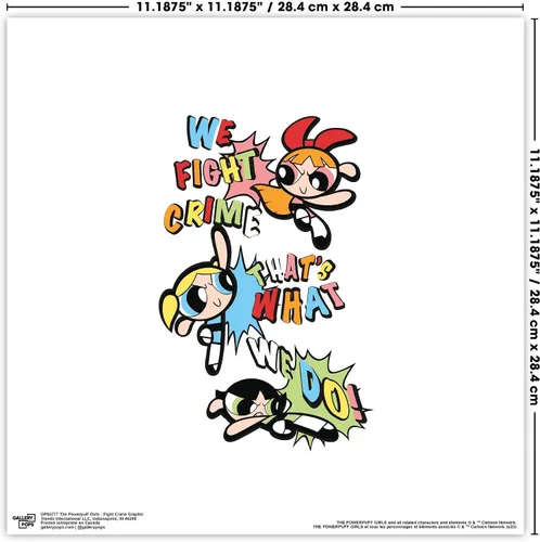 Miniatura 4 de Trends International Gallery Pops Cartoon Network The Powerpuff Girls - Paquete de arte de pared de flores (paquete de 3)