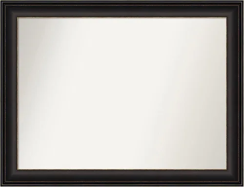 Miniatura 192 de Amanti Art Espejo de baño de bronce para sobre el fregadero, 24 x 24 pulgadas, espejo cuadrado de bronce Lara para tocador, marco de madera