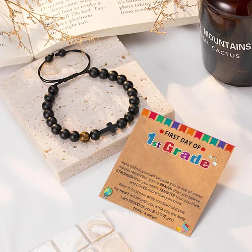 Miniatura 4 de ORISPRE Pulsera de cruz para hombre, regalo para hombre, para hijo, nieto, papá, marido, padrino, hombres, cumpleaños, graduación, jubilación
