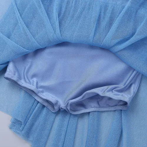 Miniatura 4 de CHICTRY Niñas Niños Novio Lentejuelas Gasa Danza Lírica Vestido Sash Pajarita Disfraces de Salón