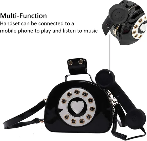 Miniatura 24 de Oweisong Divertido bolso de teléfono para mujer, bolso cruzado de hombro con asa superior para teléfono