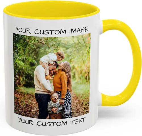 Miniatura 19 de Taza de café personalizada – Taza de cerámica personalizada con foto, texto o logotipo Taza de té personalizada con foto o mensaje Idea