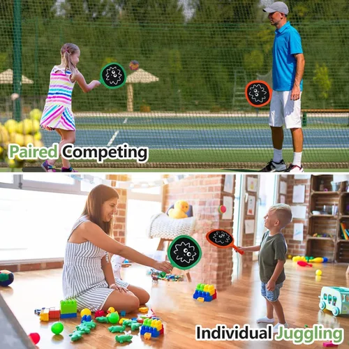 Miniatura 3 de Juego de pelota inflable de raqueta para niños y adultos, actividades familiares, juegos de juegos para interiores y exteriores, juguetes deportivos