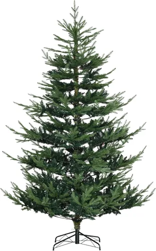 Miniatura 15 de HOMCOM Árbol de Navidad artificial de pino flocado de nieve sin luz de 9 pies de alto con ramas realistas, verde