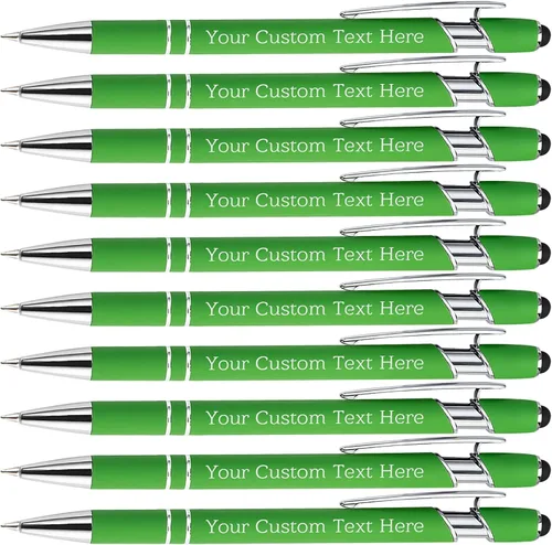 Miniatura 37 de Bolígrafos personalizados personalizados con grabado gratuito a granel con mensaje de nombre, bolígrafos personalizados para negocios, oficina