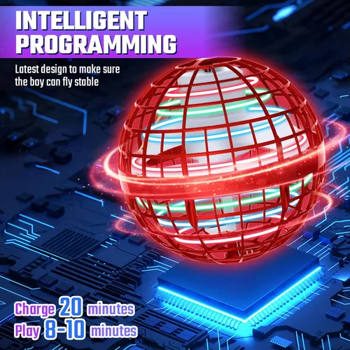 Miniatura 4 de Sosuy Bola de orbe voladora 2026 para niños, mágico, hover cósmico, boomerang, espacio, flotante, mini drone giratorio a mano, juguetes de Navidad