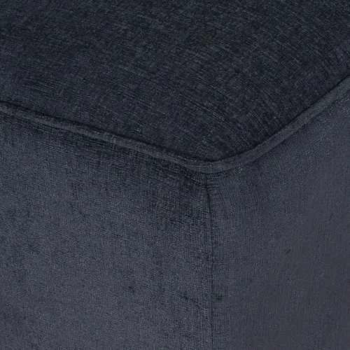 Miniatura 9 de Sofá Chaise Lounge azul oscuro para sala de estar: sofá biplaza clásico moderno con tela de terciopelo y patas de madera de abedul - Amplio asiento