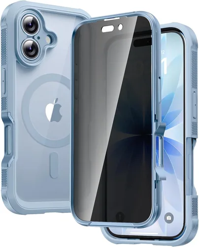 Miniatura 176 de Diaclara - Funda compatible con iPhone 11, carcasa resistente de cuerpo completo con protector de pantalla integrado sensible al tacto y Transparente