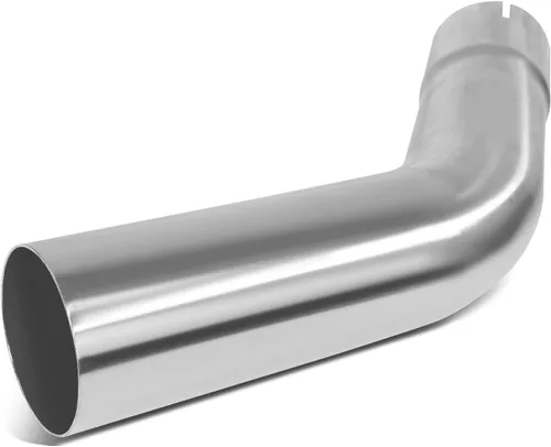 Miniatura 13 de DNA MOTORING ZTL-PP-30-0-RAW Tubo de escape recto de 18 pulgadas para bricolaje, 3 pulgadas de diámetro exterior, ajuste universal, acero suave