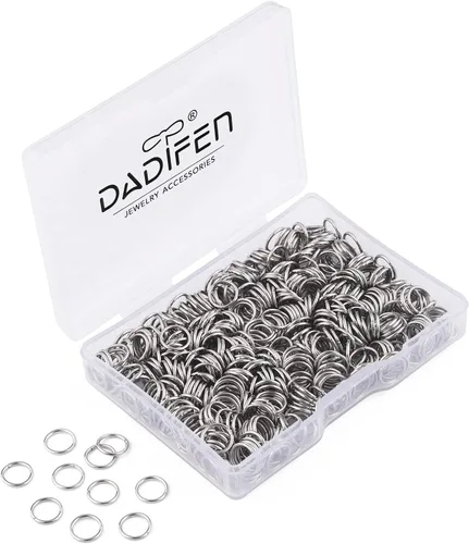 Miniatura 16 de Anillos de salto de oro de 0.157 in, 0.197 in, 0.236 in, 0.276 in, 0.315 in, 0.394 in, anillos de salto abiertos para joyería suministros