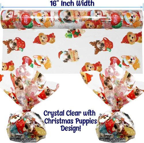 Miniatura 5 de AnapoliZ Envoltura de Celofán para Navidad Rollo de 100’ pies de largo X 16” pulgadas de ancho 2.3 Mil de espesor, transparente como el cristal