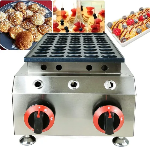 Miniatura 10 de 50pcs Mini máquina para hacer panqueques holandés comercial panqueques panqueques antiadherente Control de temperatura y tiempo 122-572℉ 1800W